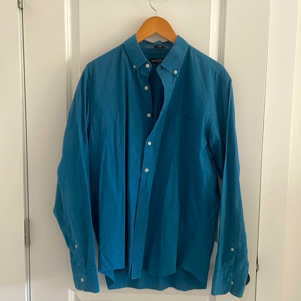 Men’s dress shirt from J Crew blue